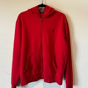 Polo Hoodie Red
